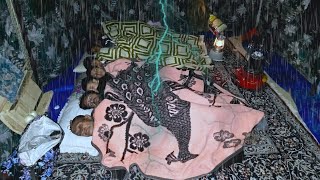 🌧️ Fighting heavy rain in Zagros | The real life of nomads on cold mountain nights