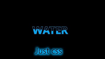 Water Wave Text Animation Effects Using  | CSS Clip-path