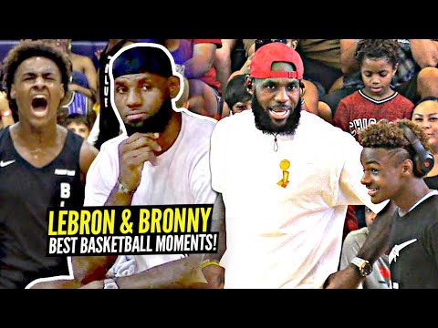 LeBron & Bronny James Best Basketball Moments! - YouTube