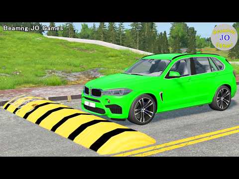 Cars vs Massive Speed Bumps # 568 – BeamNG JO Games