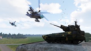 Russian Helicopter Destroyed By Ukrainian Missile-Equipped Anti-Air Tank - Arma 3