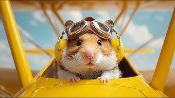 Operation Banana Bread 🐹🍌Tiny Hamster Pilot’s Sky Mission ✈️