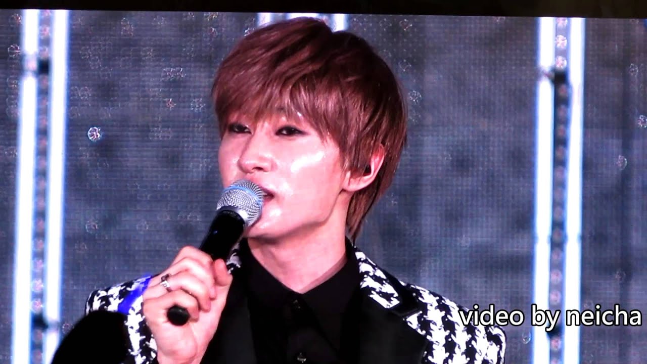 140815 SMT in seoul演唱會SuperJunior 中場問候朴正洙流淚