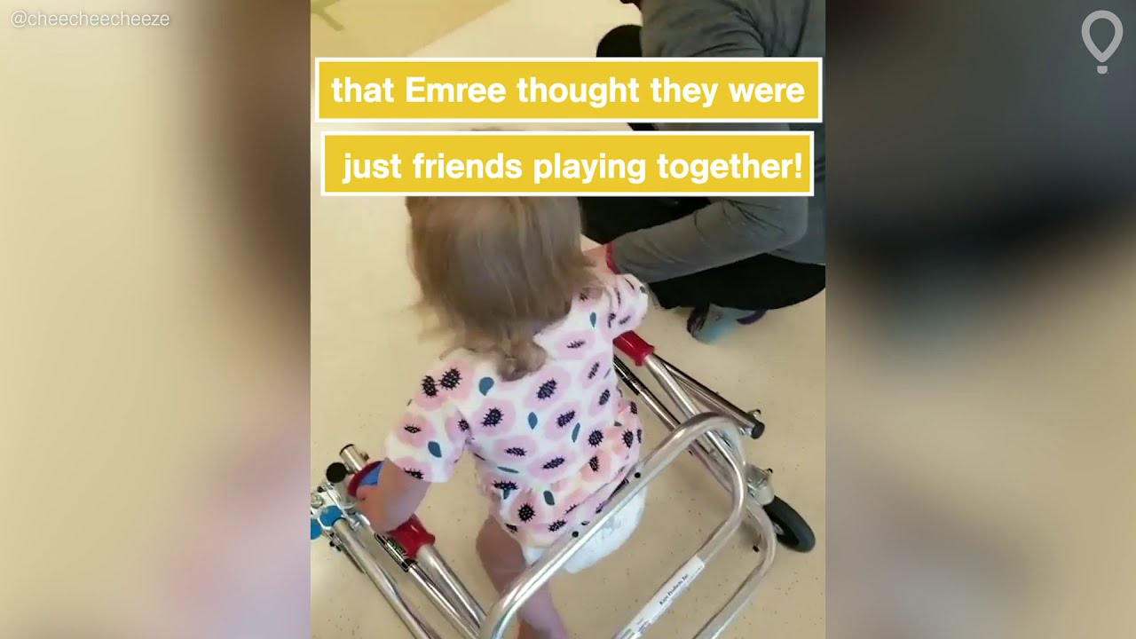 18-month-old Emree was not crawling, standing, nor walking