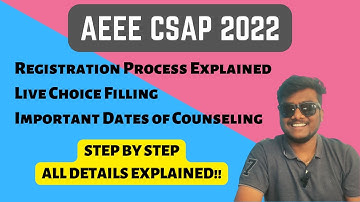 Amrita AEEE 2022 CSAP Counselling Process | All details Explained!! #amritauniversity