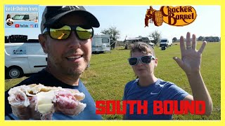LEAVING THE FLORIDA TRIBE TO HEAD SOUTH, BOONDOCKING CRACKER BARREL ON THE WAY TO PARADISE. VANLIFE
