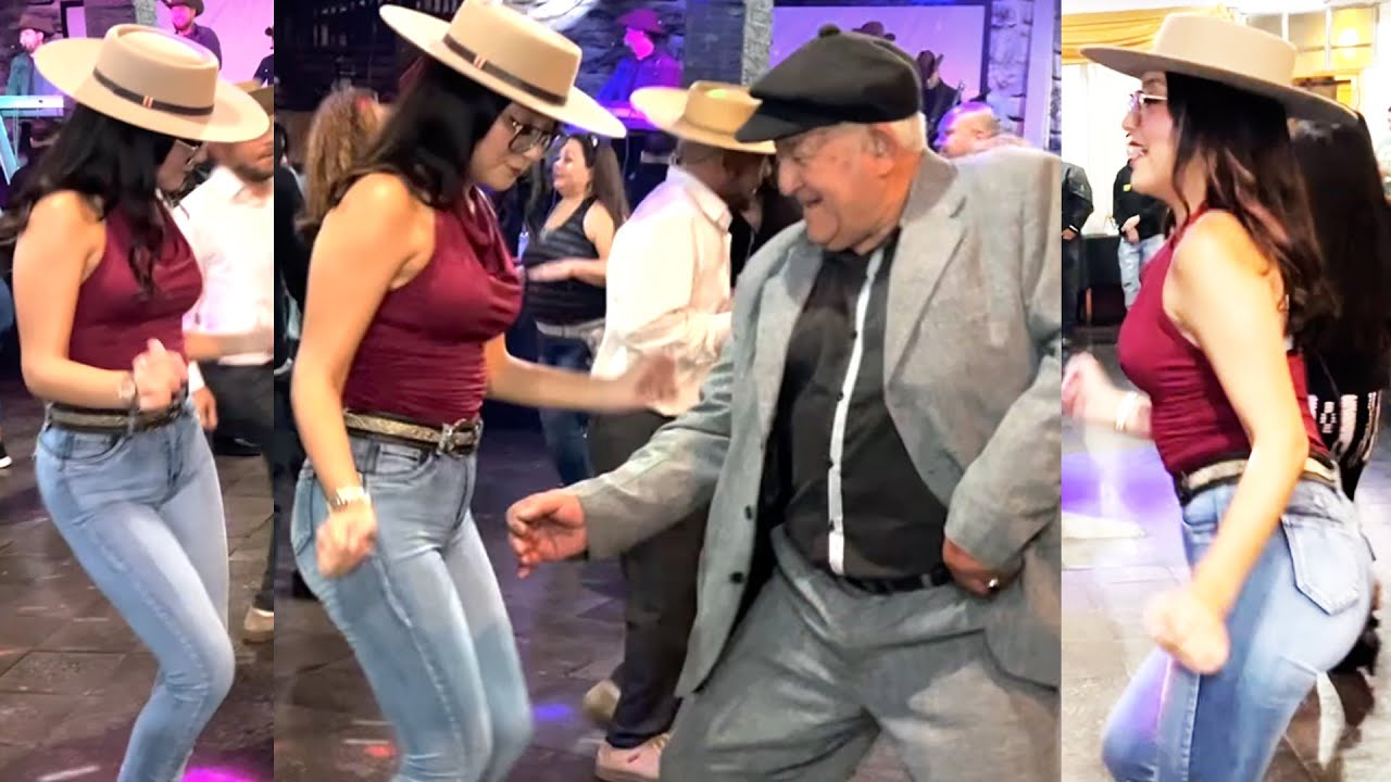 Tremendo baile que se mando don Germán con la hermosa parienta Claudia -  CALIDAD RANCHERA