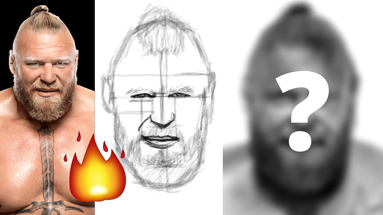 How To Draw WWE Brock Lesnar Step By Step Tutorial  Part 1  Shwet Sketches   How To Draw WWE Brock Lesnar Step By Step Tutorial  Part 1  Shwet