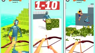 Archer Hero 3D Ad Game App Gameplay Walkthrough  Level 1-10 iOS, Android HD Tutorial Hack Mod Apk screenshot 1