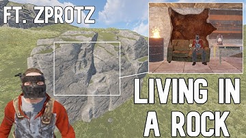 I Lived INSIDE of a Rock in Rust... (ft.zprotz)
