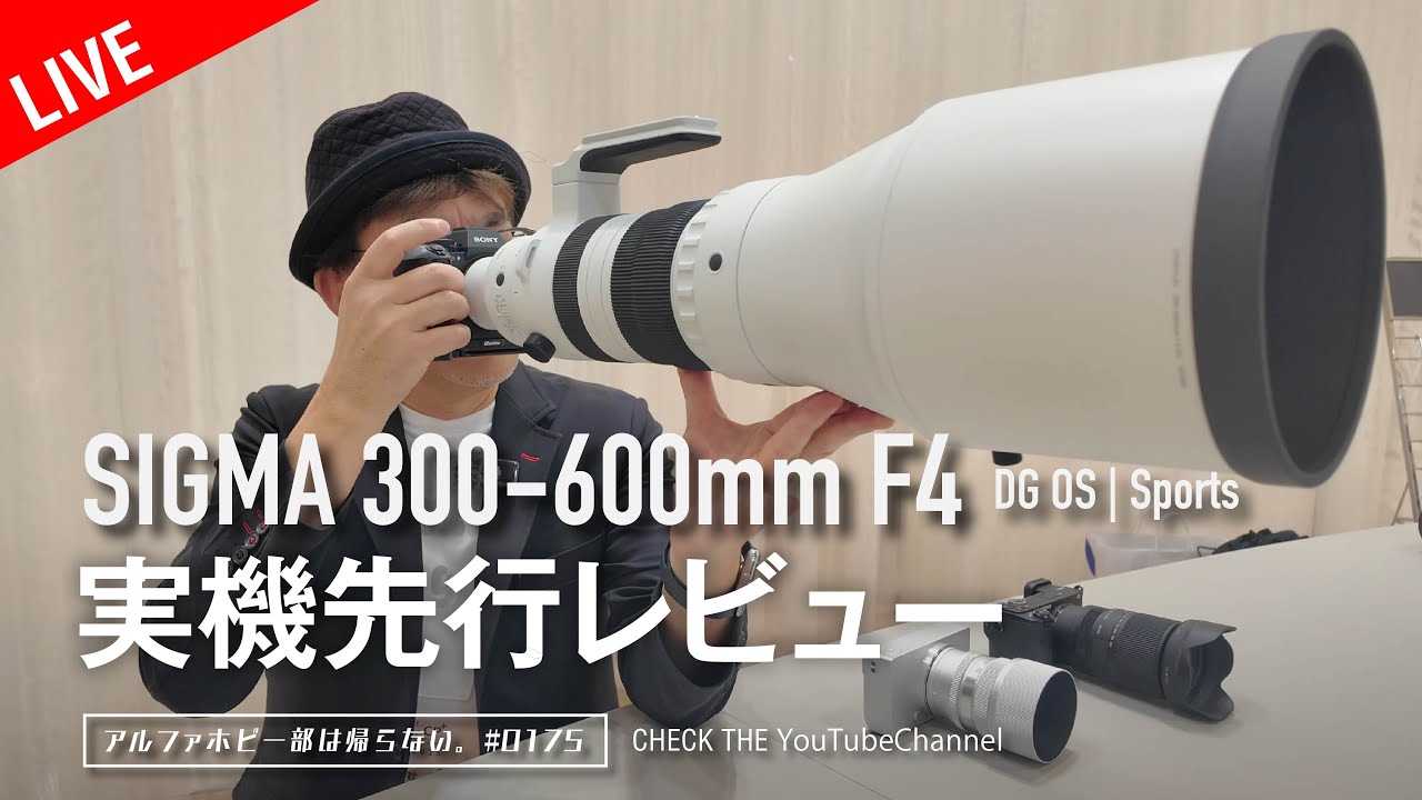 先行レビュー】SIGMA 300-600mm F4 DG OS | Sports カメラ・レンズ雑談 