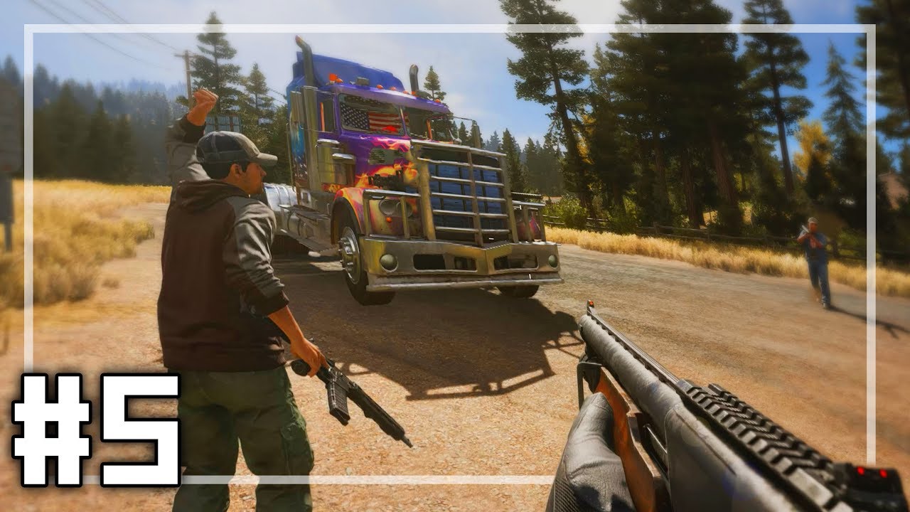 เกม ขับ รถ ยิง กัน  Update New  🎮 FAR CRY 5 #5 - รถบรรทุกบ้าไรติดปืนกล!!!