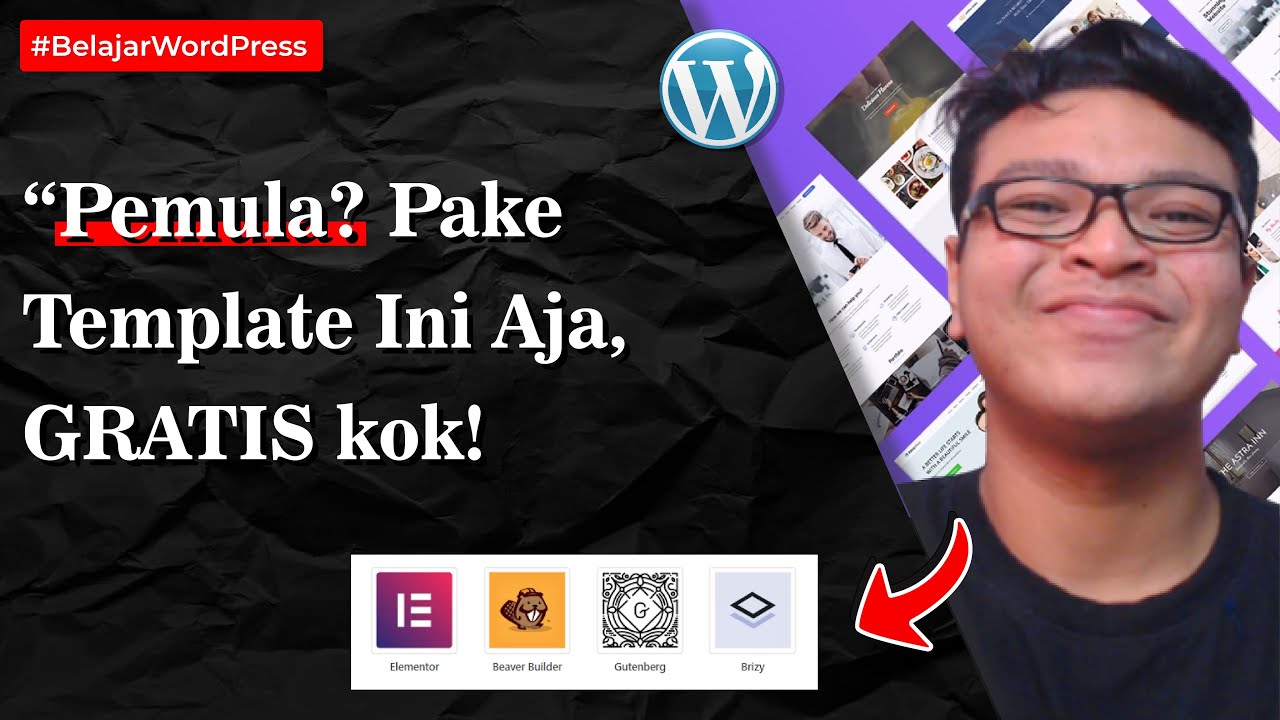 TUTORIAL MENGGUNAKAN TEMPLATE WEBSITE WORDPRESS GRATIS - YouTube