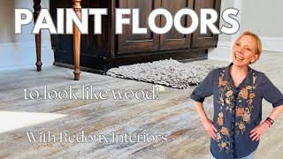 How to Paint a Subfloor to Look Like Old Farm Wood Planks - Updated 8 years later!