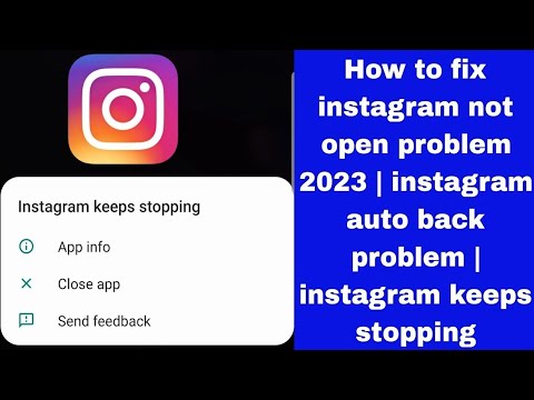How To Fix Instagram keeps stopping problem 2023 | instagram not open ...