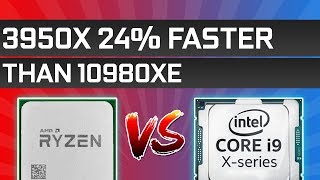 3950X 24% Faster Than Intels 18 Core 10980Xe