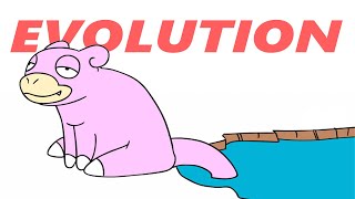 SLOWPOKE Evolution   Normal and Shiny Pokemon Transformation Animation   Slowbro
