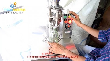 SEMI AUTOMATIC BOTTLE CAPPING MACHINE- ROPP CAP WITH LIQUOR BOTTLE