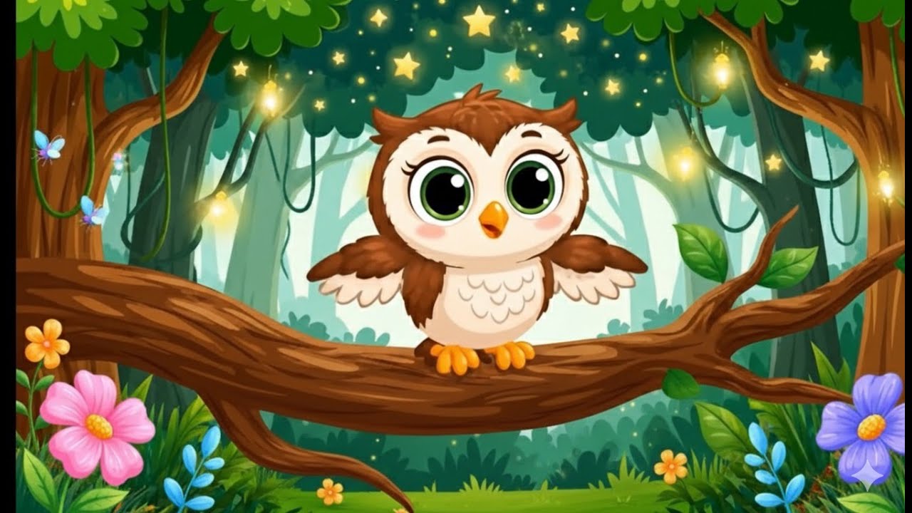 Wise Owl 🦉 | JugnuTunes l Fun Animal Learning for Kids 