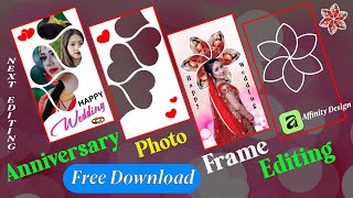 Anniversary photo frame design free | How To Create Affinity designs | on ipad screenshot 4