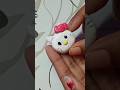 hello kitty from slate pencil part 2 #diy #craft #chalk #shorts