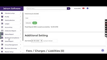 FD Interest Expense Booking & Transfer to Savings | Jainam Software for Credit Cooperative Society