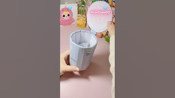 Làm thùng rác mini/ DIY mini Trash bin/ Liam Channel