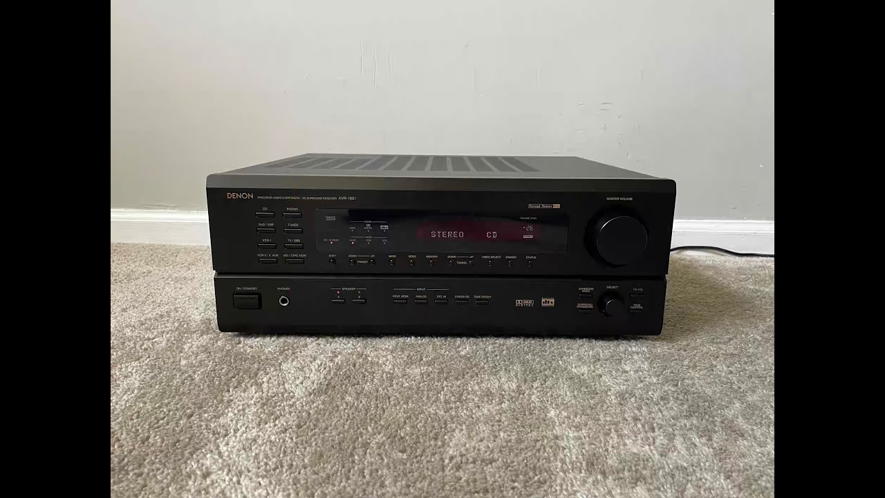 How to Factory Reset Denon AVR1801 5.1 Home Theater Surround Receiver