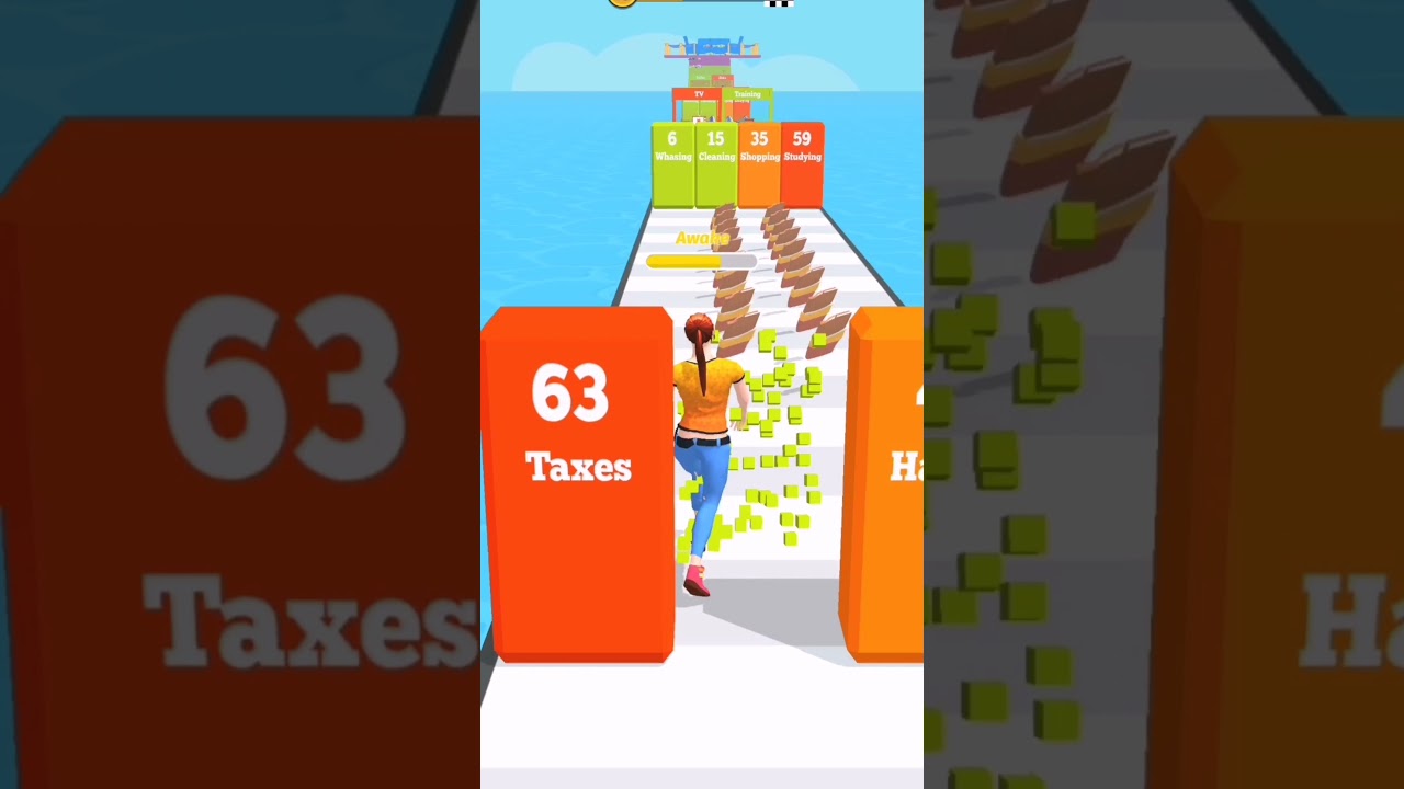 Sleepy run gameplay🤭 walkthrough | android,iOS mobile update | max Level | all levels 