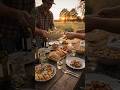 Action: Setting a table or preparing a communal meal #shorts #table #preparing #netduniavlog