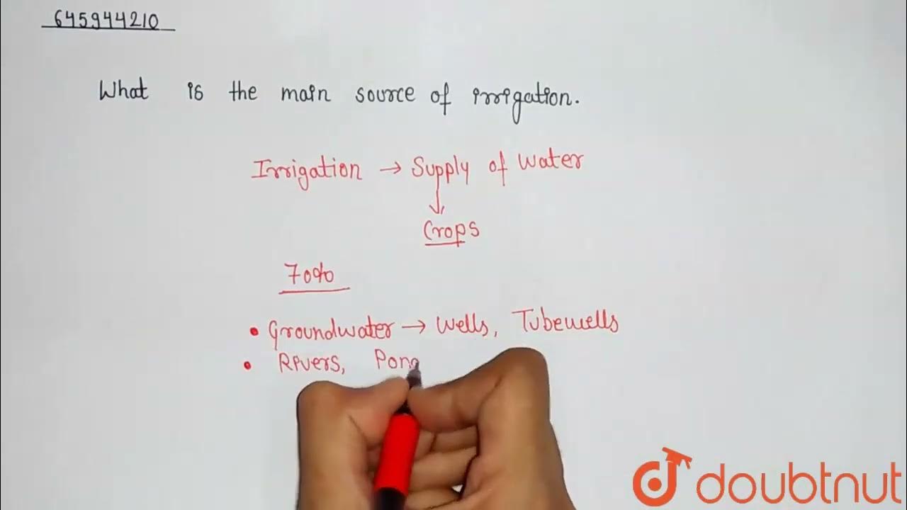What Is The Main Source Of Irrigation CLASS 8 CROP PRODUCTION AND what-is-the-main-source-of-irrigation-class-8-crop-production-and