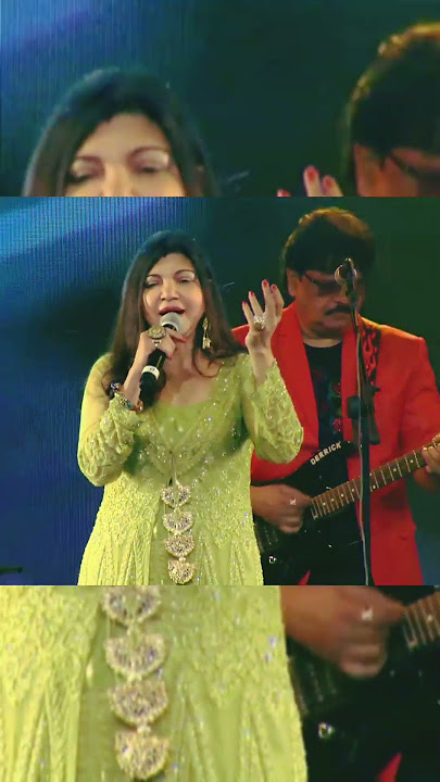 Kumar Sanu And Alka Yagnik live performance status 😍 Teri Chunariya (part 2) ❤️ #shorts #kumarsanu