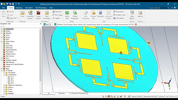 hybrid antenna multiband dual polarized with complementary beam for rf energy harvesting using CST