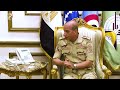 الفريق أول محمد زكى القائد العام للقوات المسلحة يلتقى قائد القيادة المركزية الأمريكية