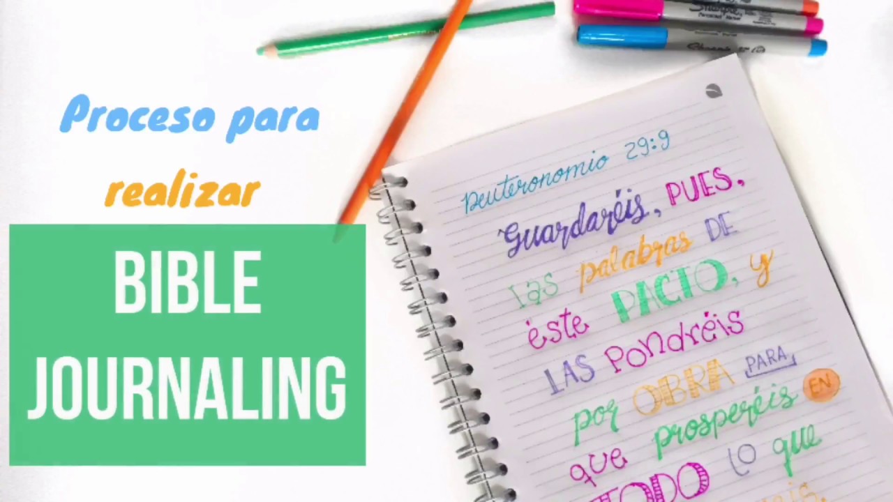 Video Proceso de Bible Journaling básico en español.