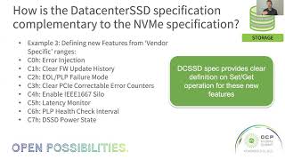 OCP 2021 Global Summit: Testing for the DatacenterSSD Specification