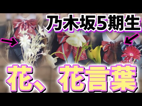 [Nogizaka46] Introducing the flowers held by the 5th generation members and their meanings! What ...