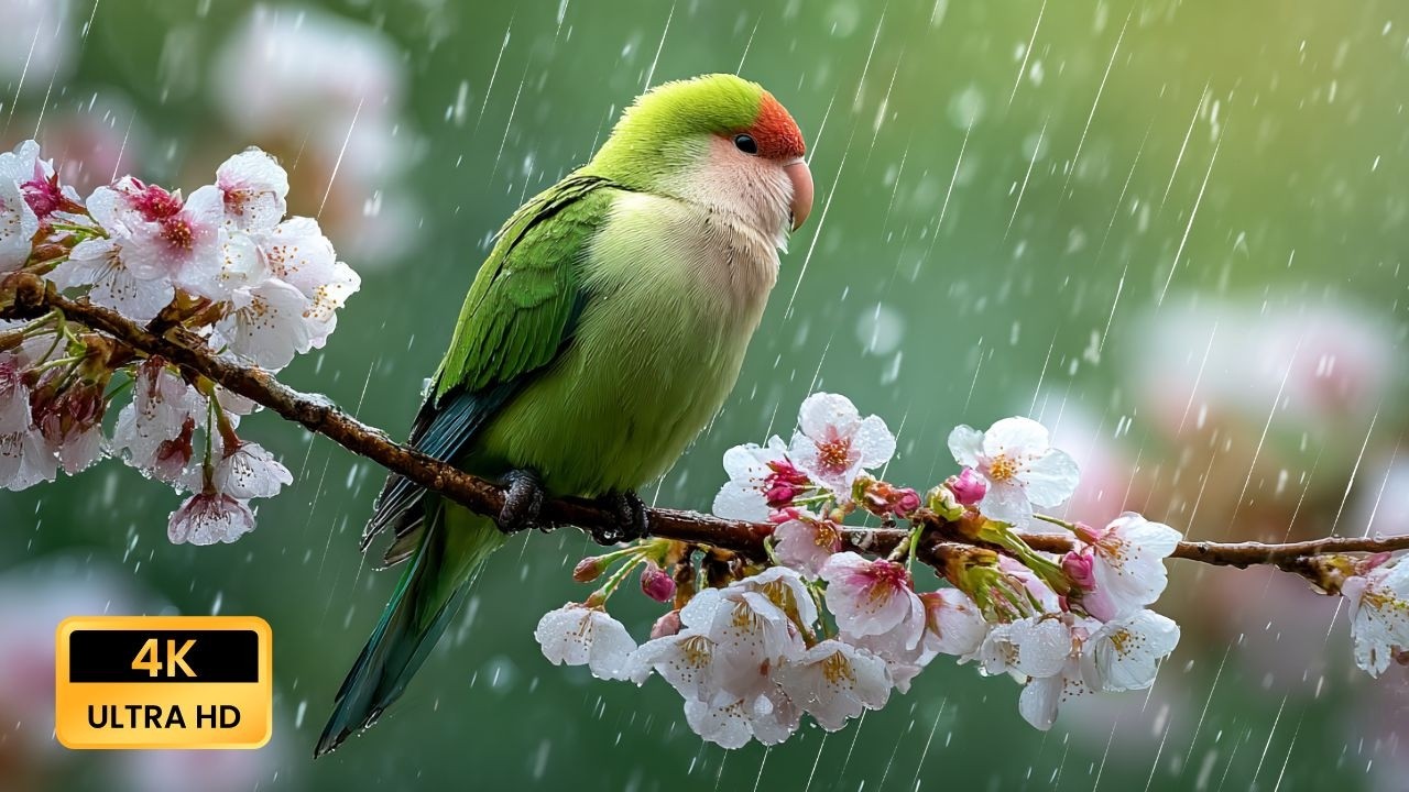 Bird Sounds and Soft Rain 🌧️🐦 Calm Nature Sounds for Stress Relief, Relaxation and a Peaceful Mind