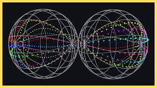 3D Infinity Symbol Pendulum Wave | Chromatic Scale | Polyrhythms
