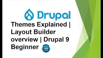 Themes Explained | Layout Builder overview |  Drupal 9 Beginner