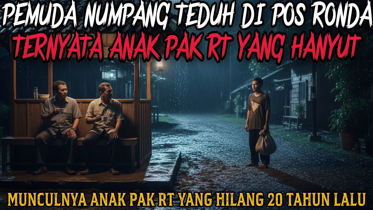 PEMUDA NUMPANG TEDUH DI POS RONDA TERNYATA ANAK PAK RT YANG HILANG 20 TAHUN - kisah mistis