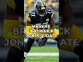 Report: Broderick Jones Suffers Setback While Recovering From Neck Injury #nfl #steelers #shorts