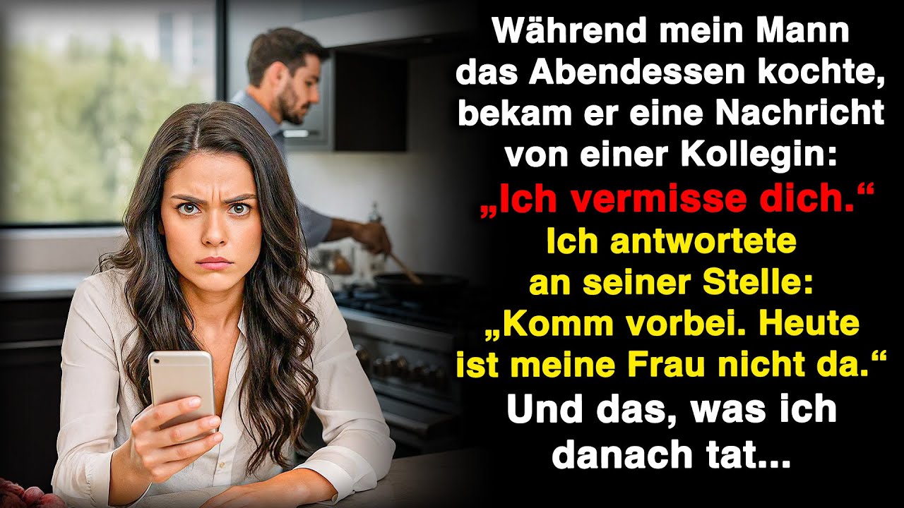 Beim Kochen schrieb seine Kollegin 
