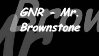 gnr mr. brownstone chords