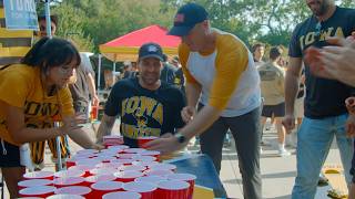 Josh Turek tailgates at Cy-Hawks game