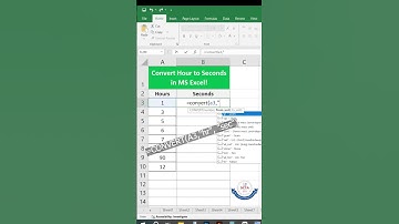 Convert Hours to Seconds in Excel | Quick Formula! #shorts #Excel #ExcelTips #ExcelTricks #trending