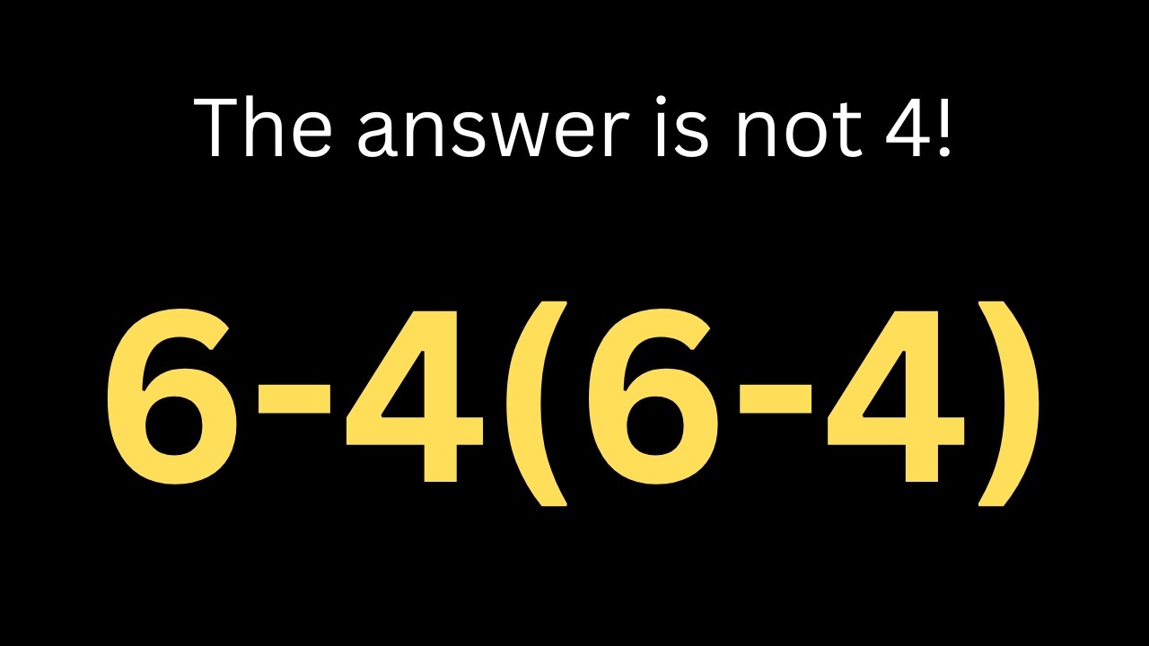 Большинство людей неправильно решают эту математическую задачу! Сможете ли вы её решить?