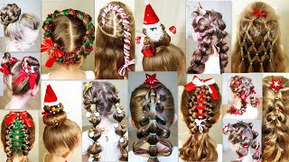 15 Christmas hairstyles! A collection of bright and easy hairstyles for the Christmas mood!