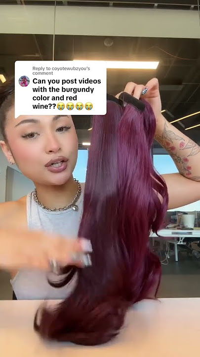Red hair shade options. Are you a red wine or a burgundy girlie? #redhair #redhead #redhaircolor