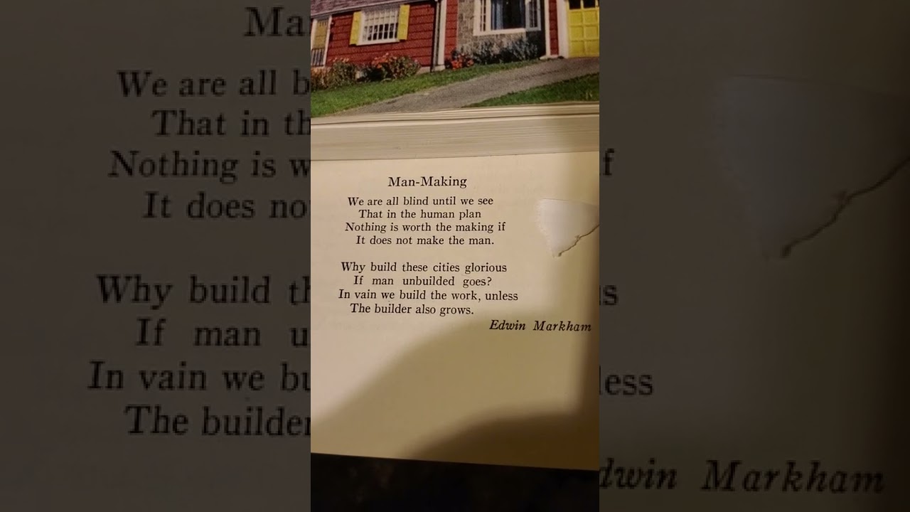 Man-Making, by Edwin Markham